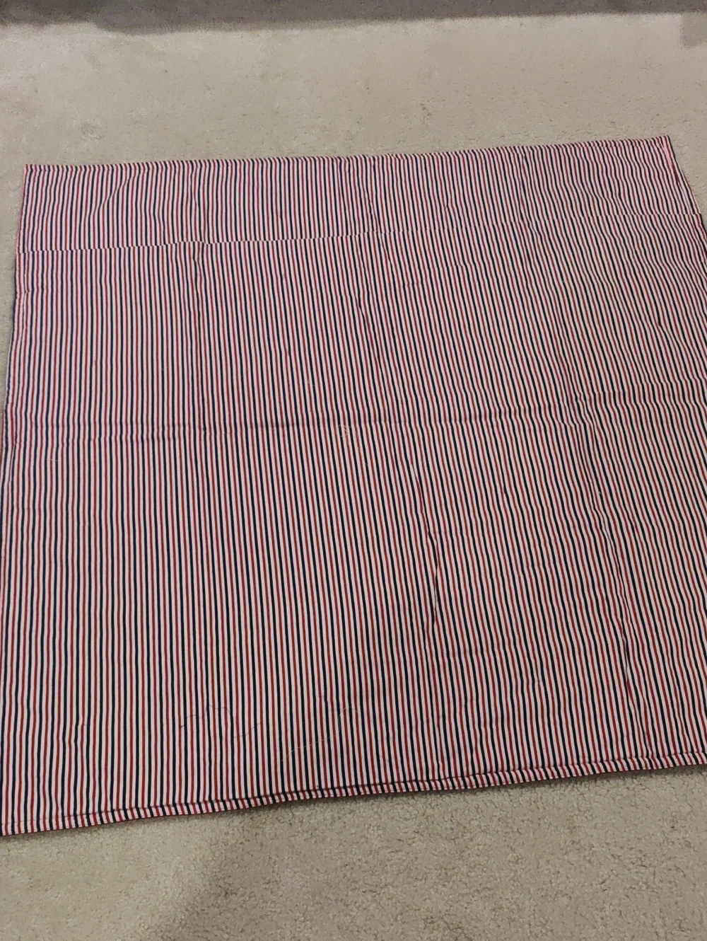 Patriotic American Flag Star Patchwork Cotton Quilt Throw Blanket Y2K Retro Insp